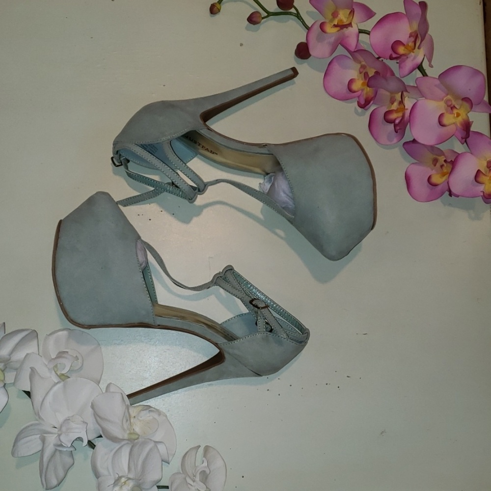 JustFab ankle strap heels